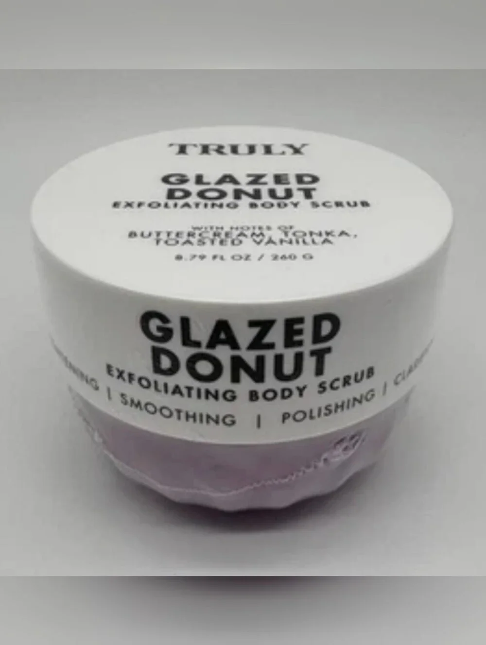 Truly Glazed Donut Exfoliating Body Scrub New